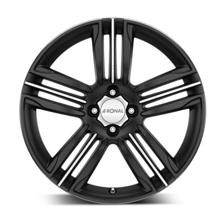 Camper-Wheels Ronal R57 4-Loch Mattschwarz-frontkopiert Ansicht 1