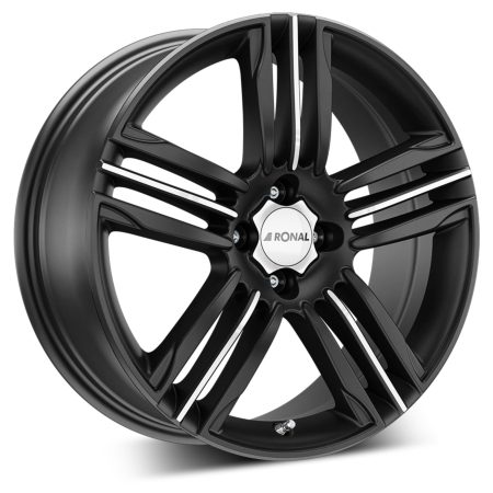 Camper-Wheels Ronal R57 4-Loch Mattschwarz-frontkopiert Ansicht 2