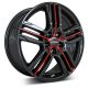 Camper-Wheels Ronal R57 5-Loch Jetblack-red-spoke Ansicht 2