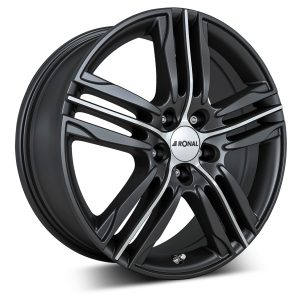 Camper-Wheels Ronal R57 5-Loch Mattschwarz-frontkopiert Ansicht 2