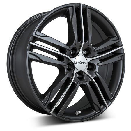 Camper-Wheels Ronal R57 5-Loch Mattschwarz-frontkopiert Ansicht 2