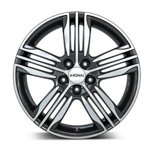 Camper-Wheels Ronal R57 5-Loch Schwarz-frontkopiert Ansicht 1
