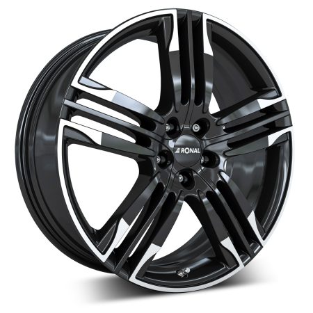 Camper-Wheels Ronal R58 Jetblack-white rim Ansicht 2
