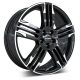 Camper-Wheels Ronal R58 Jetblack-white rim Ansicht 2