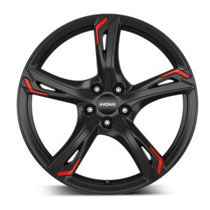 Camper-Wheels Ronal R62 JB RED Jetblack Ansicht 1