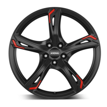 Camper-Wheels Ronal R62 JB RED Jetblack Ansicht 1