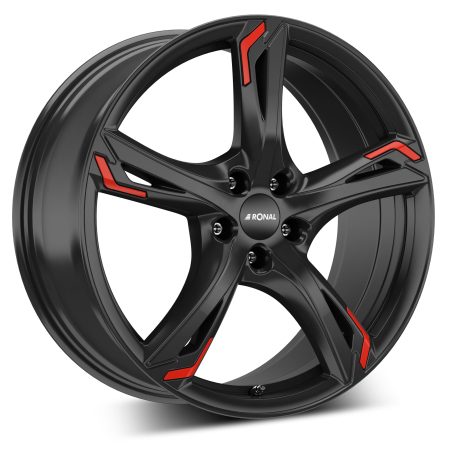 Camper-Wheels Ronal R62 JB RED Jetblack Ansicht 2